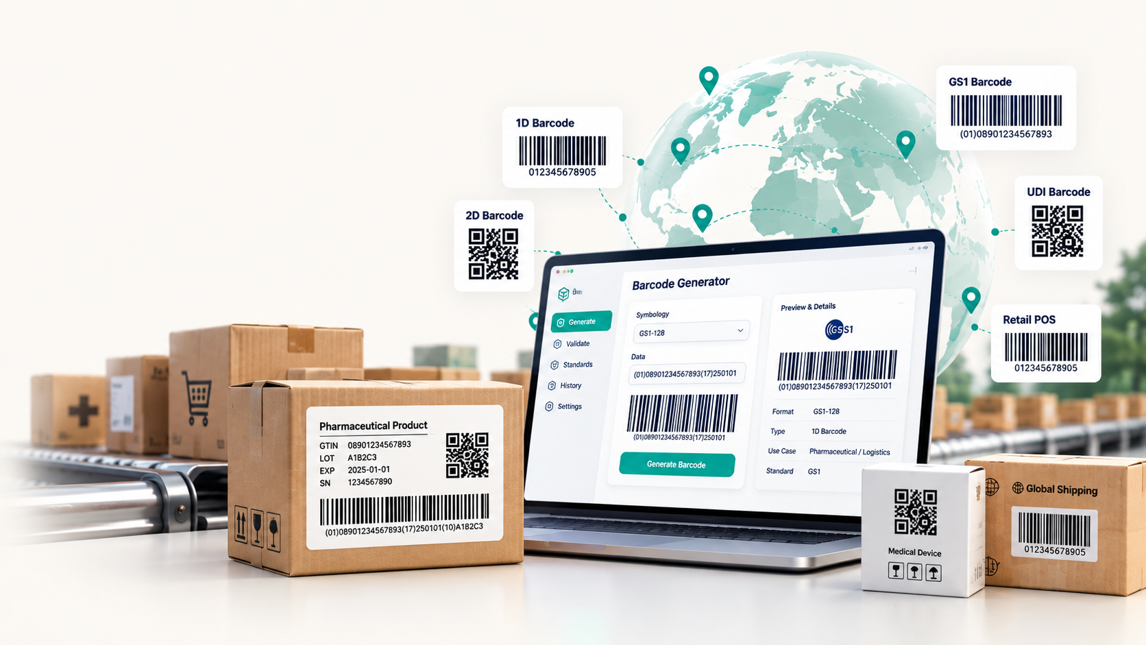 Vision Scan Barcode Center overview and scanning interface